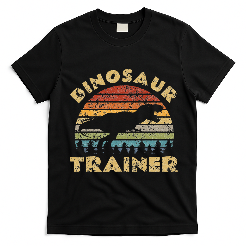 Vintage Dinosaur Trainer Halloween Costume Retro Sunset product image 1