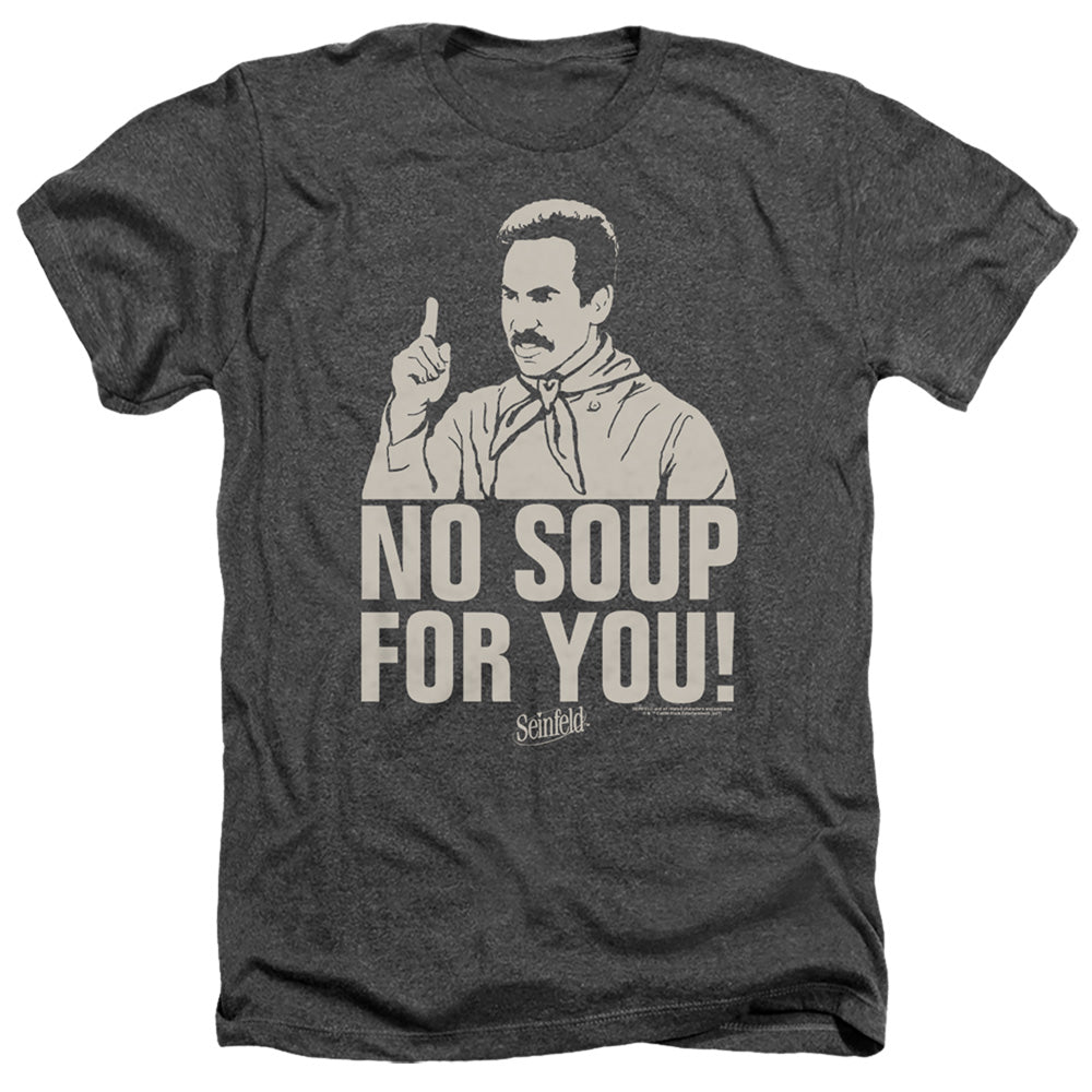 Seinfeld - No Soup Adult Regular Fit Heather Short Sleeve product image 1