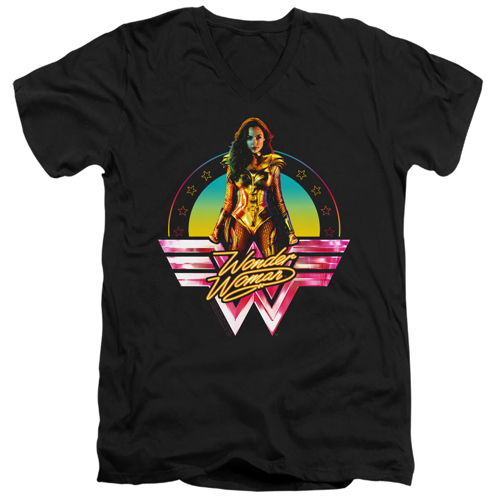 Wonder Woman 84 - Color Pop Adult Slim Fit V Neck Cotton product image 1