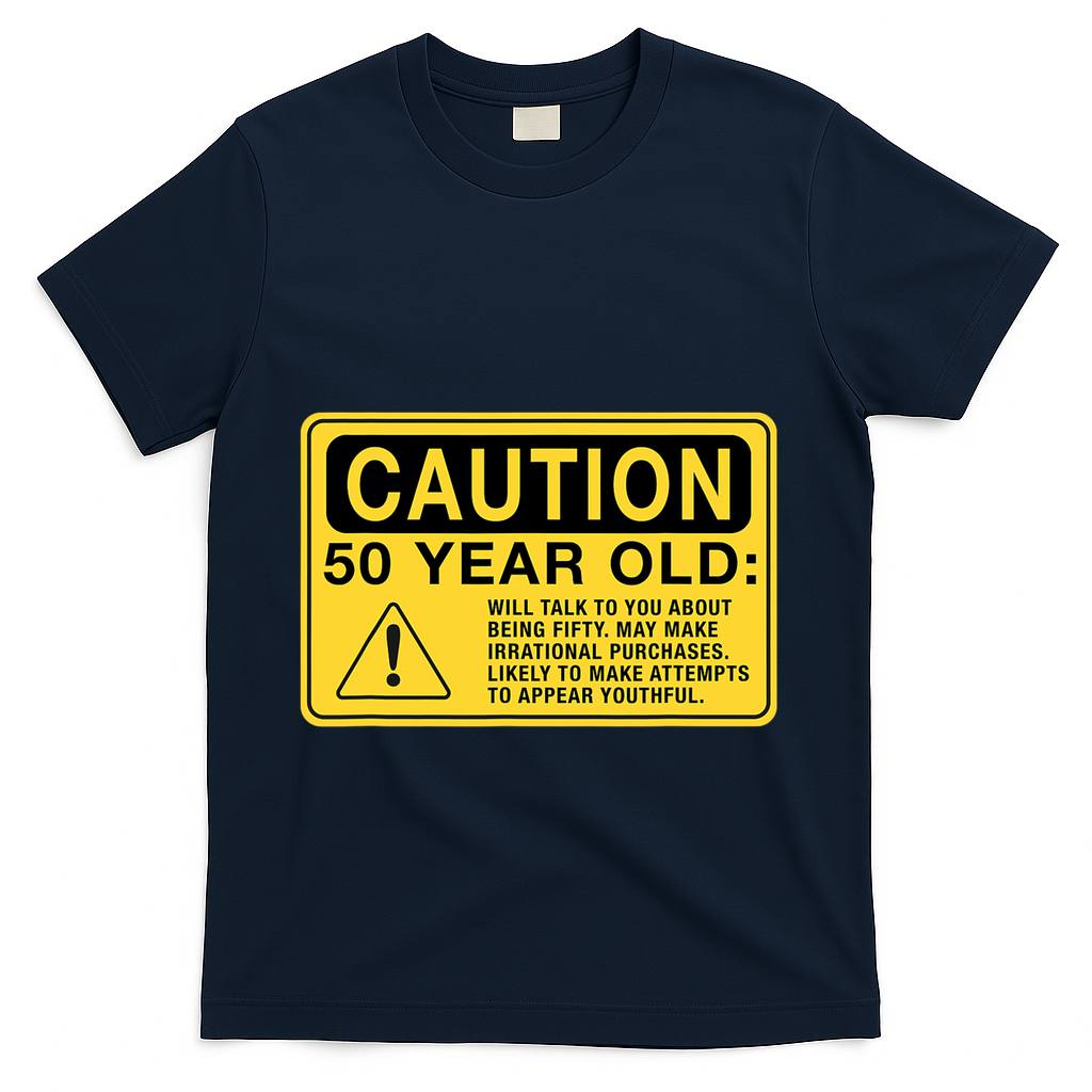 Yellow Caution Sign Funny 50th Birthday Turning Fifty product image 3