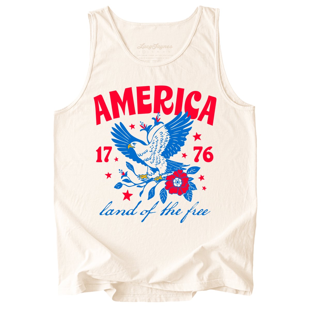 America Land Of The Free Comfort Colors Tank Top