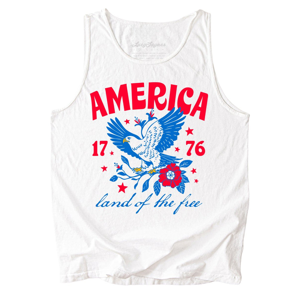 America Land Of The Free Comfort Colors Tank Top