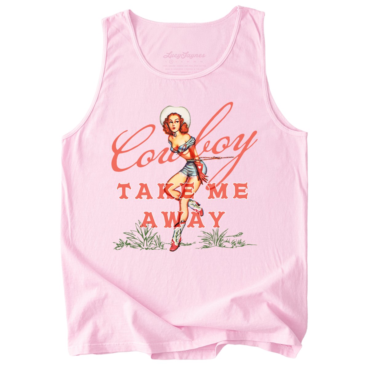 Cowboy Take Me Away Comfort Colors Tank Top
